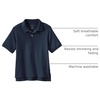 image:imageLands End Kids School Uniform Polo  100 Cotton Comfort that Lasts All Year EasyCare Short SleeveClassic Navy