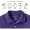 image:imageLands End Kids School Uniform Polo  100 Cotton Comfort that Lasts All Year EasyCare Short SleeveDeep Purple