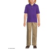 image:imageLands End Kids School Uniform Polo  100 Cotton Comfort that Lasts All Year EasyCare Short SleeveDeep Purple