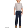 image:imageLands End Kids School Uniform Polo  100 Cotton Comfort that Lasts All Year EasyCare Short SleeveGray Heather