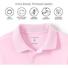 image:imageLands End Kids School Uniform Polo  100 Cotton Comfort that Lasts All Year EasyCare Short SleeveIce Pink