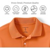 image:imageLands End Kids School Uniform Polo  100 Cotton Comfort that Lasts All Year EasyCare Short SleeveOrange Spice