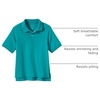 image:imageLands End Kids School Uniform Polo  100 Cotton Comfort that Lasts All Year EasyCare Short SleeveTeal Breeze