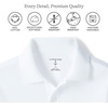 image:imageLands End Kids School Uniform Polo  100 Cotton Comfort that Lasts All Year EasyCare Short SleeveWhite