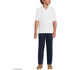 image:imageLands End Kids School Uniform Polo  100 Cotton Comfort that Lasts All Year EasyCare Short SleeveWhite