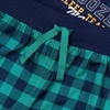 image:imageLands End Kids Short Sleeve Top and Jogger Bottom Pajama SetNavy All Star Plaid