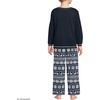 image:imageLands End Kids Soft Jersey Pocket Sleep Top  UltraSoft Cotton Blend TagFree Cozy Fit Fun for Bedtime ComfortClassic Navy Fairisle
