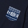 image:imageLands End Kids Soft Jersey Pocket Sleep Top  UltraSoft Cotton Blend TagFree Cozy Fit Fun for Bedtime ComfortClassic Navy Fairisle