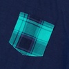 image:imageLands End Kids Soft Jersey Pocket Sleep Top  UltraSoft Cotton Blend TagFree Cozy Fit Fun for Bedtime ComfortNavyCockatoo Plaid