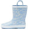 image:imageLands End Kids Waterproof Rain BootsLight Blue Clouds