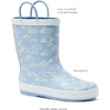 image:imageLands End Kids Waterproof Rain BootsLight Blue Clouds