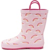 image:imageLands End Kids Waterproof Rain BootsPink Rainbows