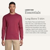 image:imageLands End Mens Long Sleeve Uniform TShirtBurgundy