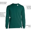 image:imageLands End Mens Long Sleeve Uniform TShirtEvergreen