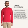 image:imageLands End Mens Long Sleeve Uniform TShirtRed