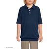 image:imageLands End School Uniform Big Kids Short Sleeve Banded Bottom Polo ShirtClassic Navy