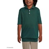 image:imageLands End School Uniform Big Kids Short Sleeve Banded Bottom Polo ShirtEvergreen