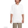 image:imageLands End School Uniform Big Kids Short Sleeve Banded Bottom Polo ShirtWhite