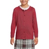 image:imageLands End School Uniform Girls Cotton Modal Cardigan SweaterGarnet
