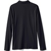 image:imageLands End School Uniform Girls Long Sleeve Feminine Fit Interlock Polo ShirtBlack