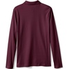 image:imageLands End School Uniform Girls Long Sleeve Feminine Fit Interlock Polo ShirtBurgundy