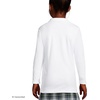 image:imageLands End School Uniform Girls Long Sleeve Feminine Fit Interlock Polo ShirtWhite