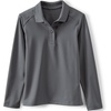 image:imageLands End School Uniform Girls Long Sleeve Feminine Fit Rapid Dry Polo ShirtSoapstone
