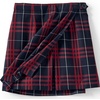 image:imageLands End School Uniform Girls Plaid A Line Tab Skort Top of KneeClassic Navy Large Plaid