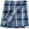 image:imageLands End School Uniform Girls Plaid A Line Tab Skort Top of KneeClear Blue Plaid
