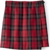 image:imageLands End School Uniform Girls Plaid A Line Tab Skort Top of KneeRedBlack Plaid