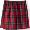 image:imageLands End School Uniform Girls Plaid A Line Tab Skort Top of KneeRedBlack Plaid