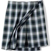 image:imageLands End School Uniform Girls Plaid A Line Tab Skort Top of KneeWhite Plaid