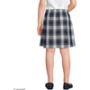 image:imageLands End School Uniform Girls Plaid A Line Tab Skort Top of KneeWhite Plaid