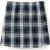 image:imageLands End School Uniform Girls Plaid A Line Tab Skort Top of KneeWhite Plaid