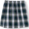 image:imageLands End School Uniform Girls Plaid A Line Tab Skort Top of KneeWhite Plaid