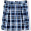 image:imageLands End School Uniform Girls Plaid Skort Top of KneeClear Blue Plaid