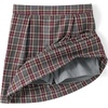 image:imageLands End School Uniform Girls Plaid Skort Top of KneeGray HeatherMaroon Plaid