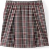 image:imageLands End School Uniform Girls Plaid Skort Top of KneeGray HeatherMaroon Plaid