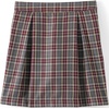 image:imageLands End School Uniform Girls Plaid Skort Top of KneeGray HeatherMaroon Plaid