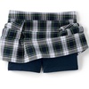 image:imageLands End School Uniform Girls Plaid Skort Top of KneeWhite Plaid