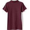 image:imageLands End School Uniform Girls Short Sleeve Feminine Fit Interlock Polo ShirtBurgundy