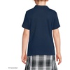 image:imageLands End School Uniform Girls Short Sleeve Feminine Fit Interlock Polo ShirtClassic Navy