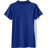 image:imageLands End School Uniform Girls Short Sleeve Feminine Fit Interlock Polo ShirtCobalt