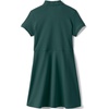 image:imageLands End School Uniform Girls Short Sleeve Interlock Polo DressEvergreen