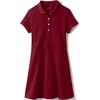 image:imageLands End School Uniform Girls Short Sleeve Interlock Polo DressGarnet