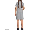 image:imageLands End School Uniform Girls Short Sleeve Interlock Polo DressGray Heather