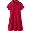 image:imageLands End School Uniform Girls Short Sleeve Interlock Polo DressRed