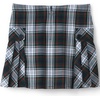 image:imageLands End School Uniform Girls Side Pleat Plaid Skort Above KneeEvergreenWhite Plaid