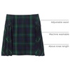 image:imageLands End School Uniform Girls Side Pleat Plaid Skort Above KneePlaid HunterClassic Navy