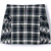 image:imageLands End School Uniform Girls Side Pleat Plaid Skort Above KneeWhiteEvergreen Plaid